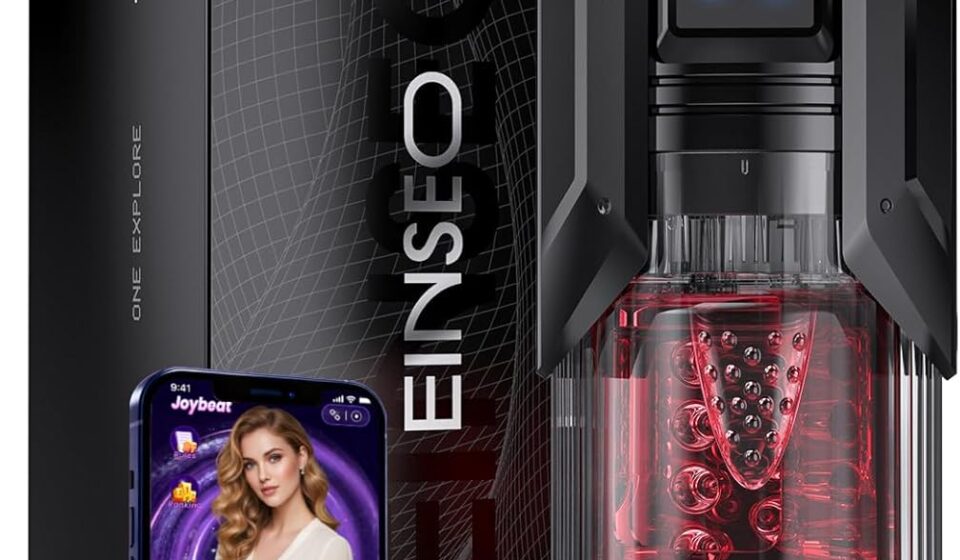 AI Sync waterproof male personal wellness device with rechargeable battery, smart connectivity, and customizable stimulation modes.