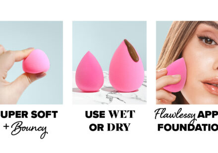 AOA Studio Collection makeup sponge set featuring six latex-free Wonder Blender sponges for flawless foundation and makeup application.