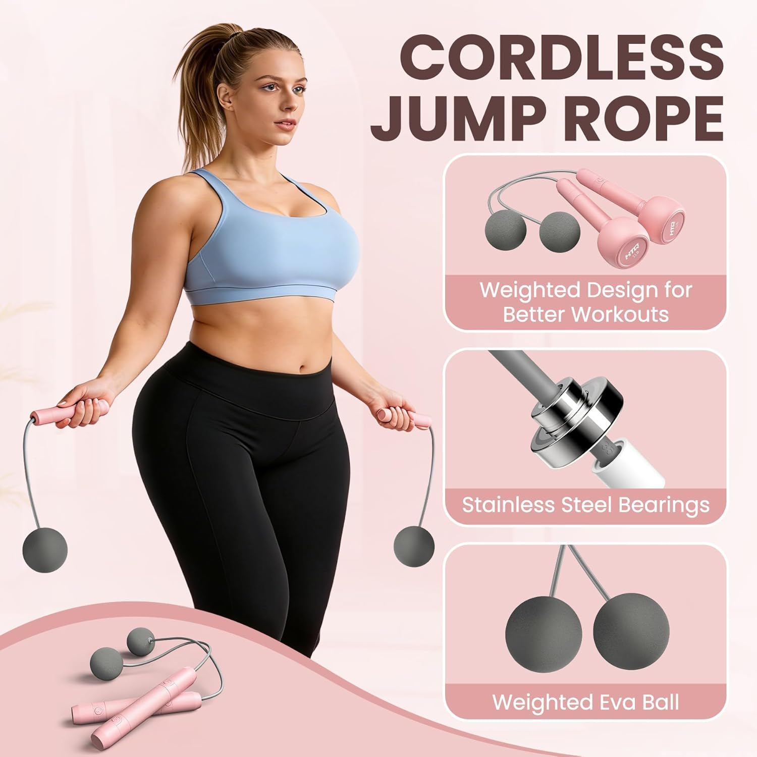 HTQ adjustable dumbbells 5 in 1 fitness set featuring dumbbells, barbell, kettlebells, jump rope, wrist weights, and resistance bands for home workouts.