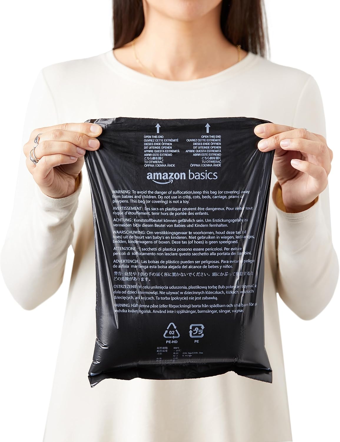 Amazon Basics Dog Poop Bags with Dispenser and Leash Clip Leak Proof Unscented Large Size 300 Count