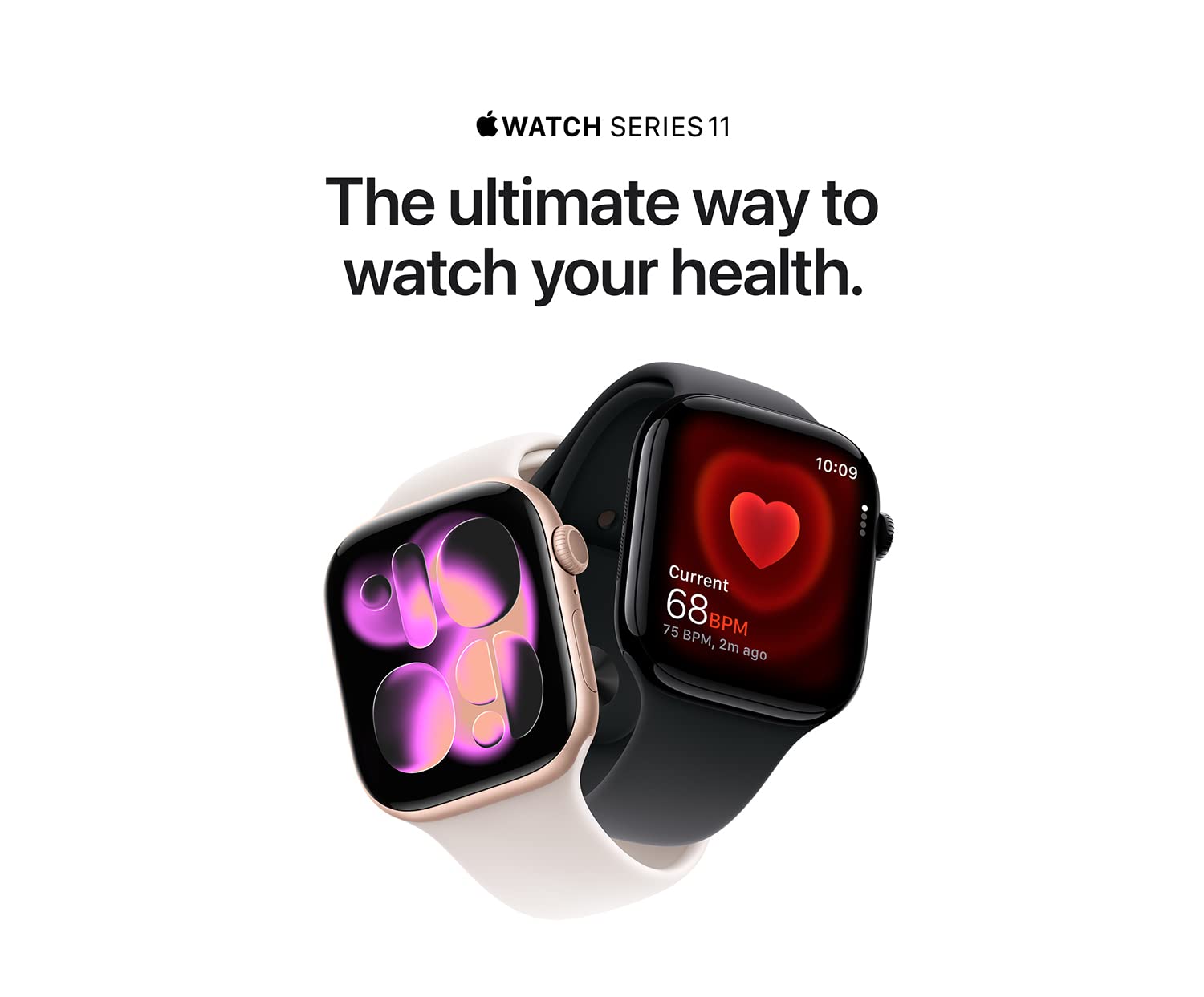 Apple Watch Series 11 GPS 42mm smartwatch with Silver Aluminum Case and Purple Fog Sport Band featuring fitness tracking sleep score and health monitoring