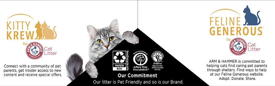 ARM & HAMMER Clump & Seal SLIDE Platinum Multi-Cat Clumping Cat Litter 37 lb bag with advanced odor control and easy-clean litter box technology.