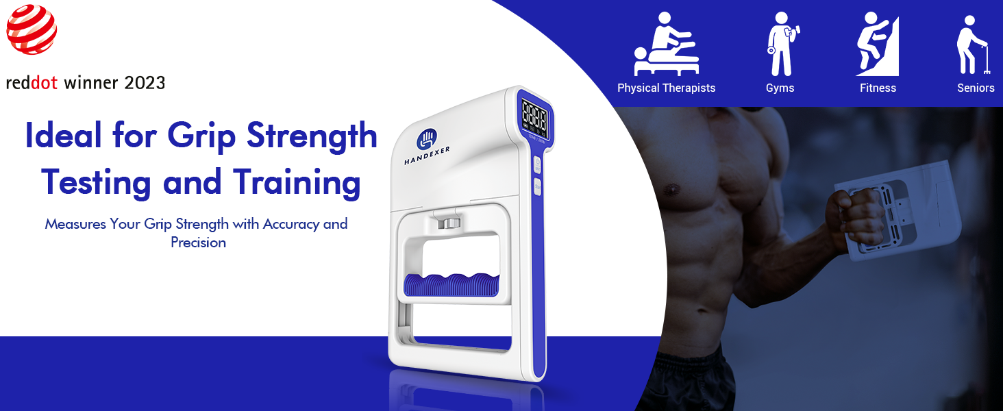 Digital Grip Strength Tester Hand Dynamometer with Backlit LCD Display for Accurate Hand Strength Measurement and Training