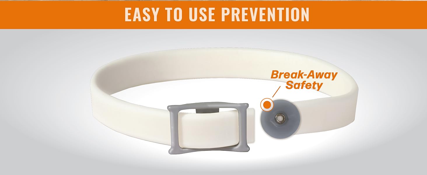 Hartz UltraGuard Flea and Tick Collar for cats and kittens offering 7 months of flea and tick protection with an adjustable white collar.