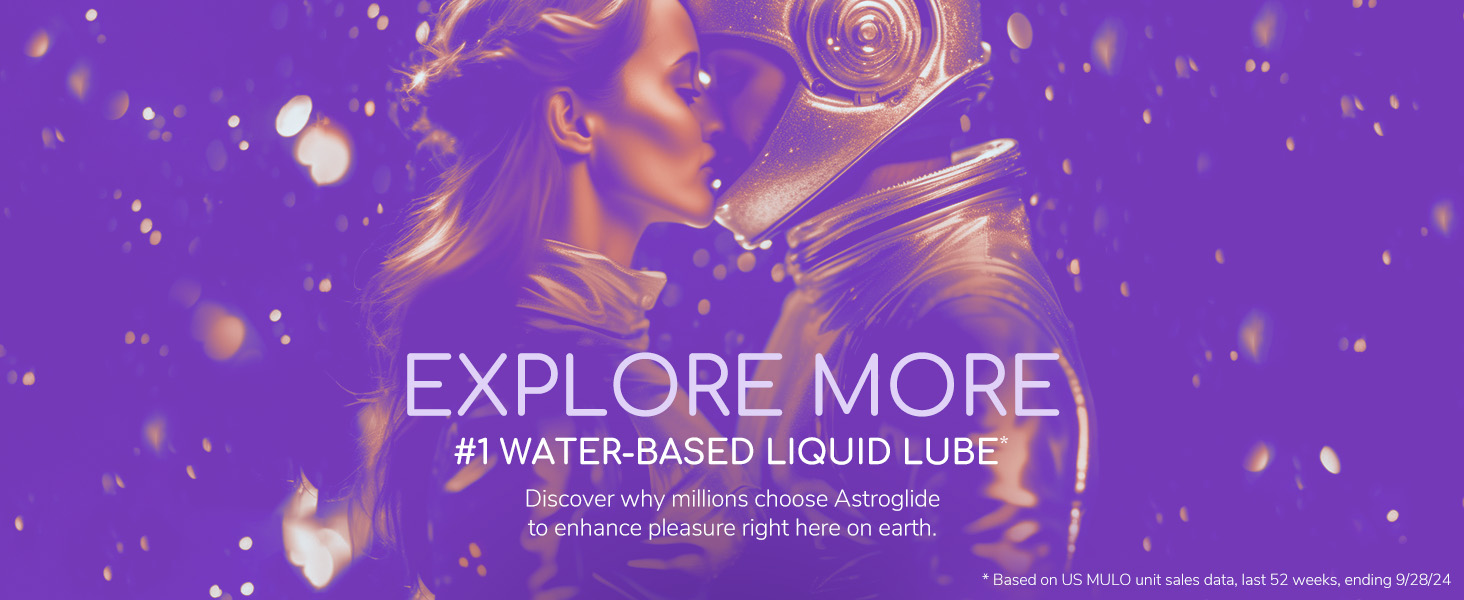 Astroglide Water Based Personal Lubricant 12 fl oz bottle designed for smooth, comfortable lubrication and easy cleanup.