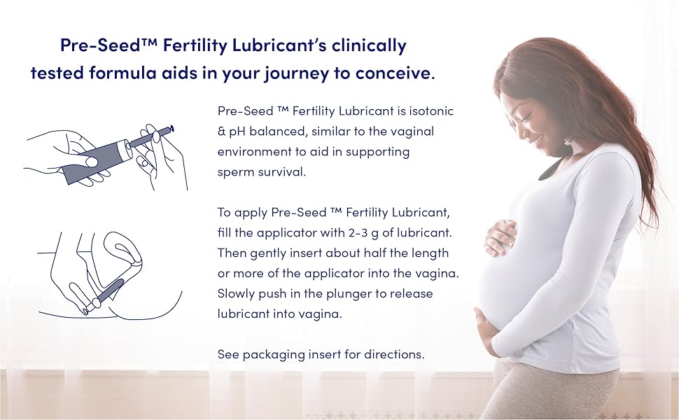 Pre-Seed Fertility Lubricant designed for couples trying to conceive, featuring a fertility-friendly formula for intimate comfort.