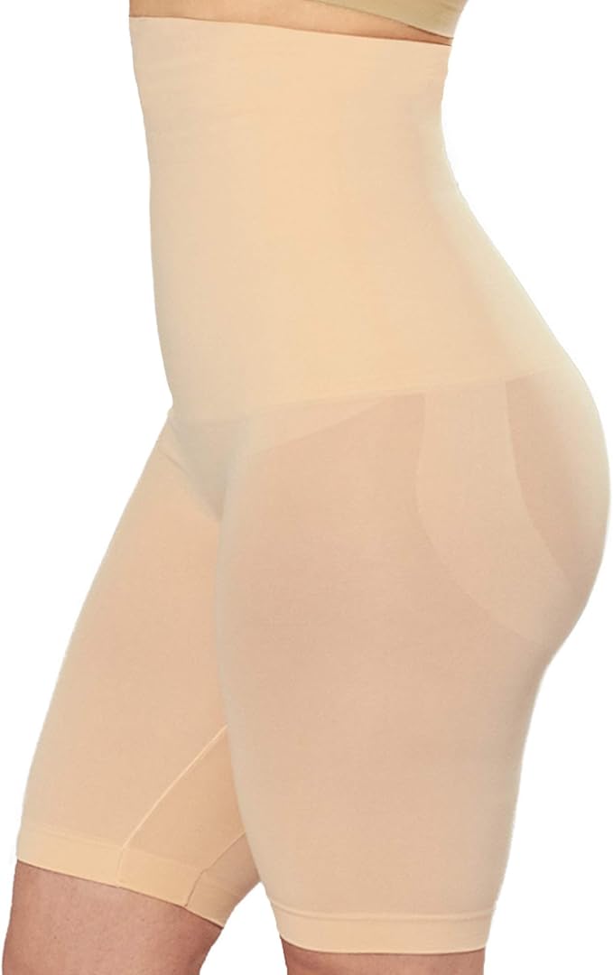 SHAPERMINT high-waisted tummy control shapewear shorts for women with thigh slimming and seamless support