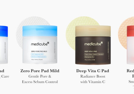 medicube Zero Pore Pad 2.0 Korean skincare toner pads with AHA lactic acid and BHA salicylic acid for exfoliation and pore care.