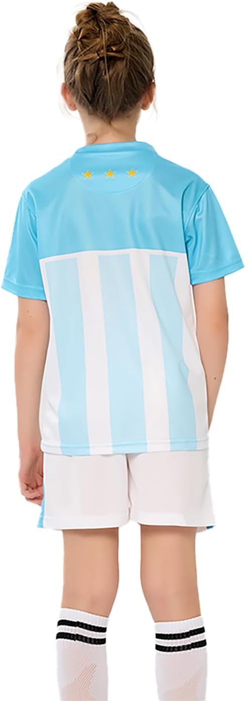 Kids soccer jersey for boys and girls featuring a youth football shirt design for training, sports games, and fan activities.