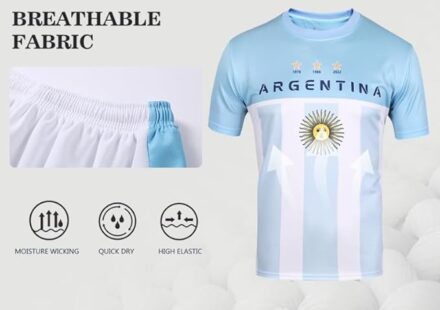 Kids soccer jersey for boys and girls featuring a youth football shirt design for training, sports games, and fan activities.