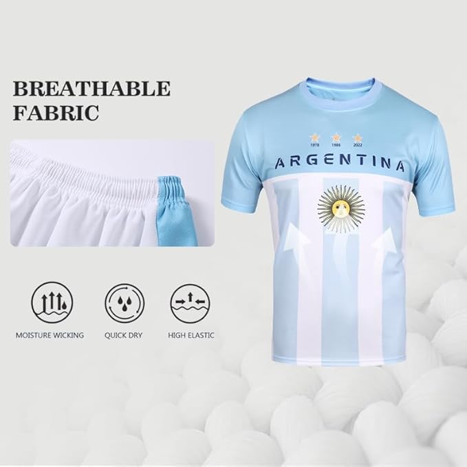 Kids soccer jersey for boys and girls featuring a youth football shirt design for training, sports games, and fan activities.