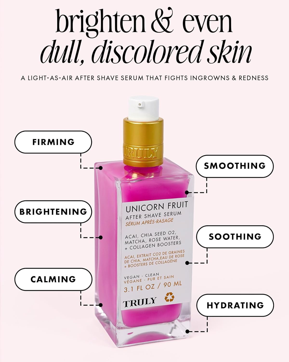 Truly Beauty Luxury After Shave Serum for soothing post-shave care, hydration, and ingrown hair prevention