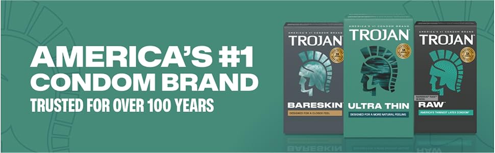 Trojan Ultra Thin Latex Lubricated Condoms 36 count package designed for enhanced sensitivity, comfort, and reliable protection.