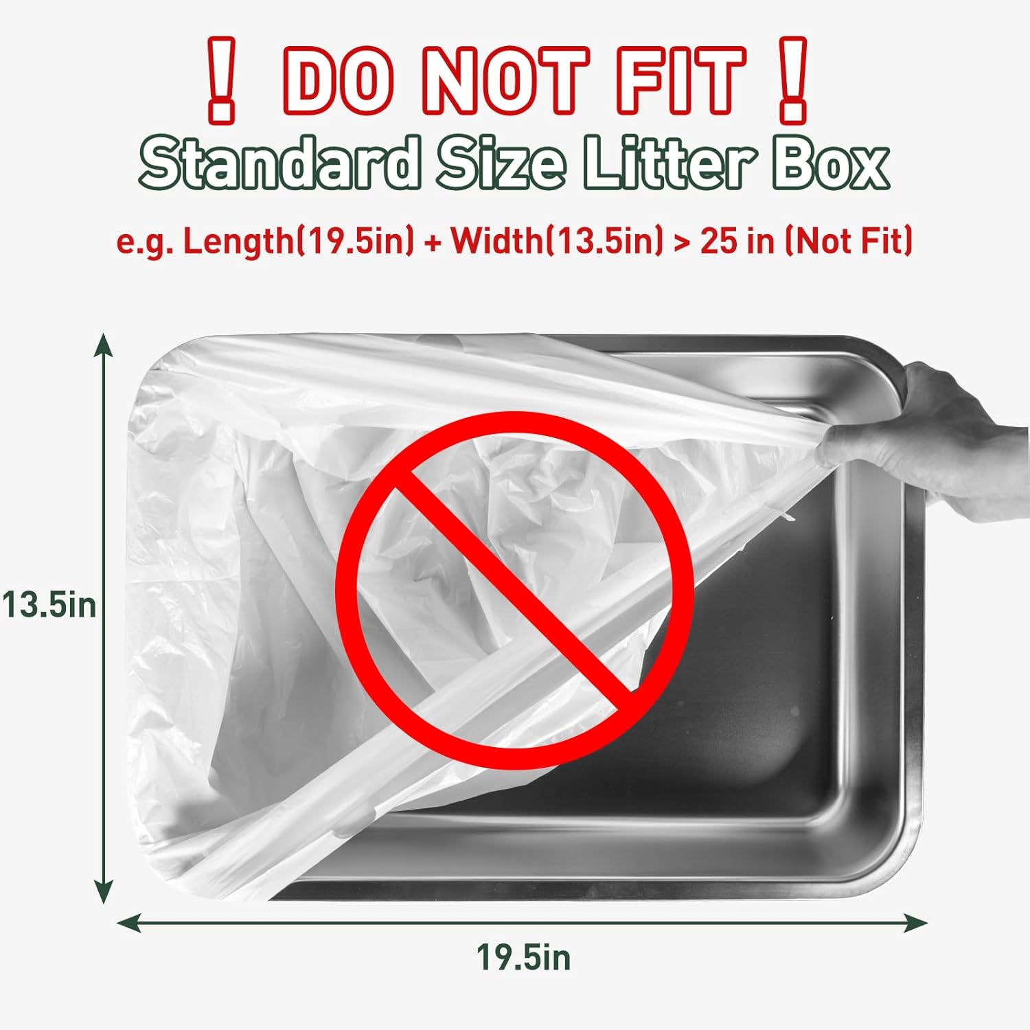 ANWA 40 count heavy duty extra thick cat litter box liners compatible with automatic cat litter boxes and Litter-Robot 4 and 5