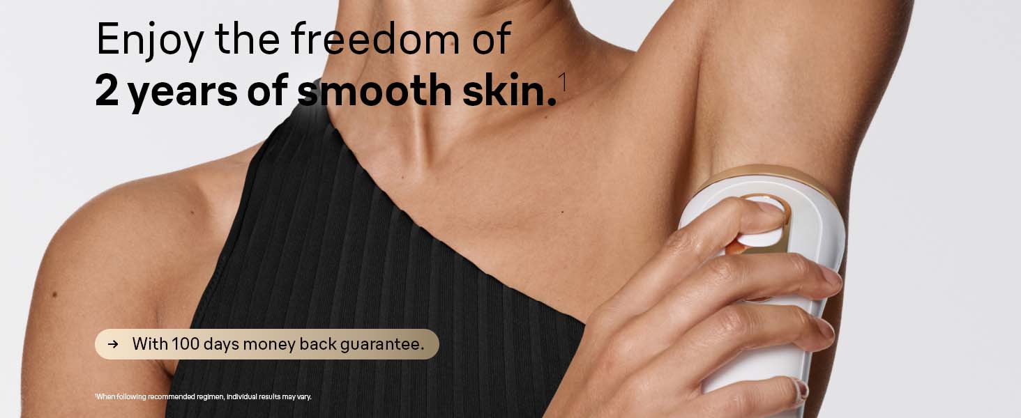 Braun Silk Expert Pro 5 IPL hair removal device with two precision heads for at-home hair reduction for women and men