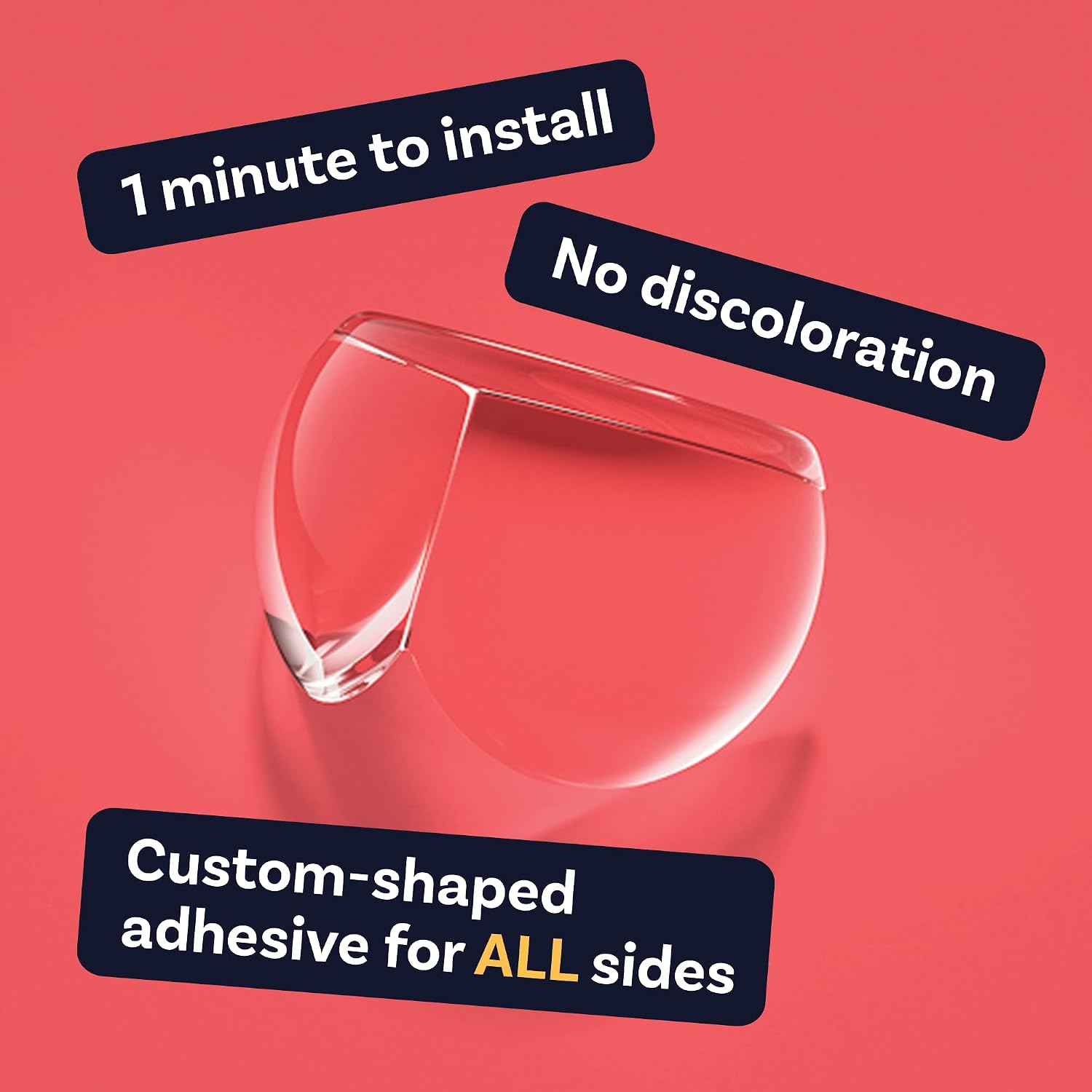 Clear transparent baby corner protectors with soft furniture edge guards for tables desks cabinets and home child safety