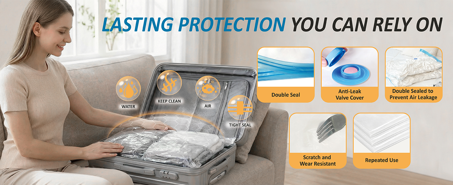 Cozy Essential vacuum storage bags 20 combo pack with 80 percent compression for clothes blankets pillows bedding and comforters