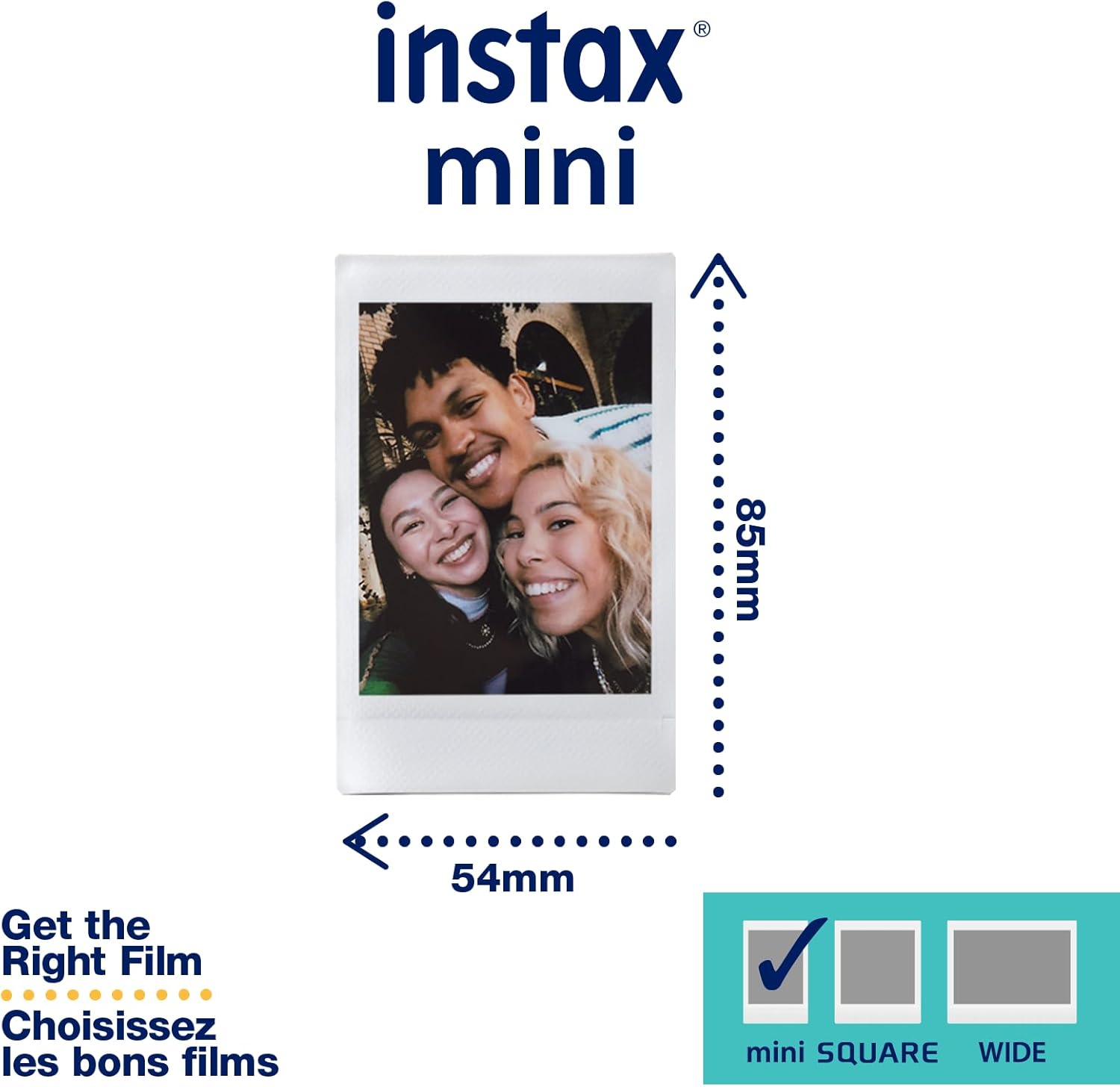 Fujifilm Instax Mini 12 instant film camera in Clay White with built-in selfie mirror and automatic exposure for instant photo printing