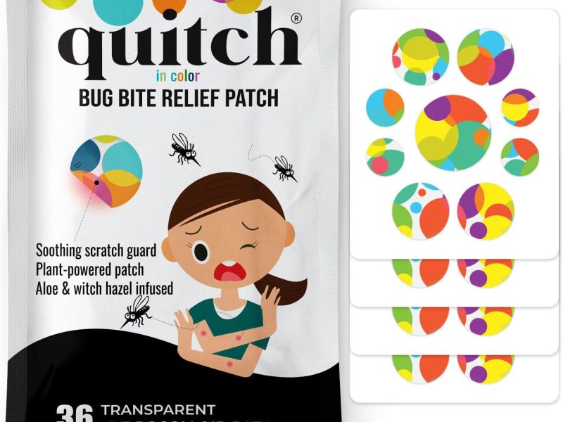 Mosquito Bite Itch Relief Bug Bite Patch for insect bite treatment and anti-itch protection during camping travel and outdoor activities