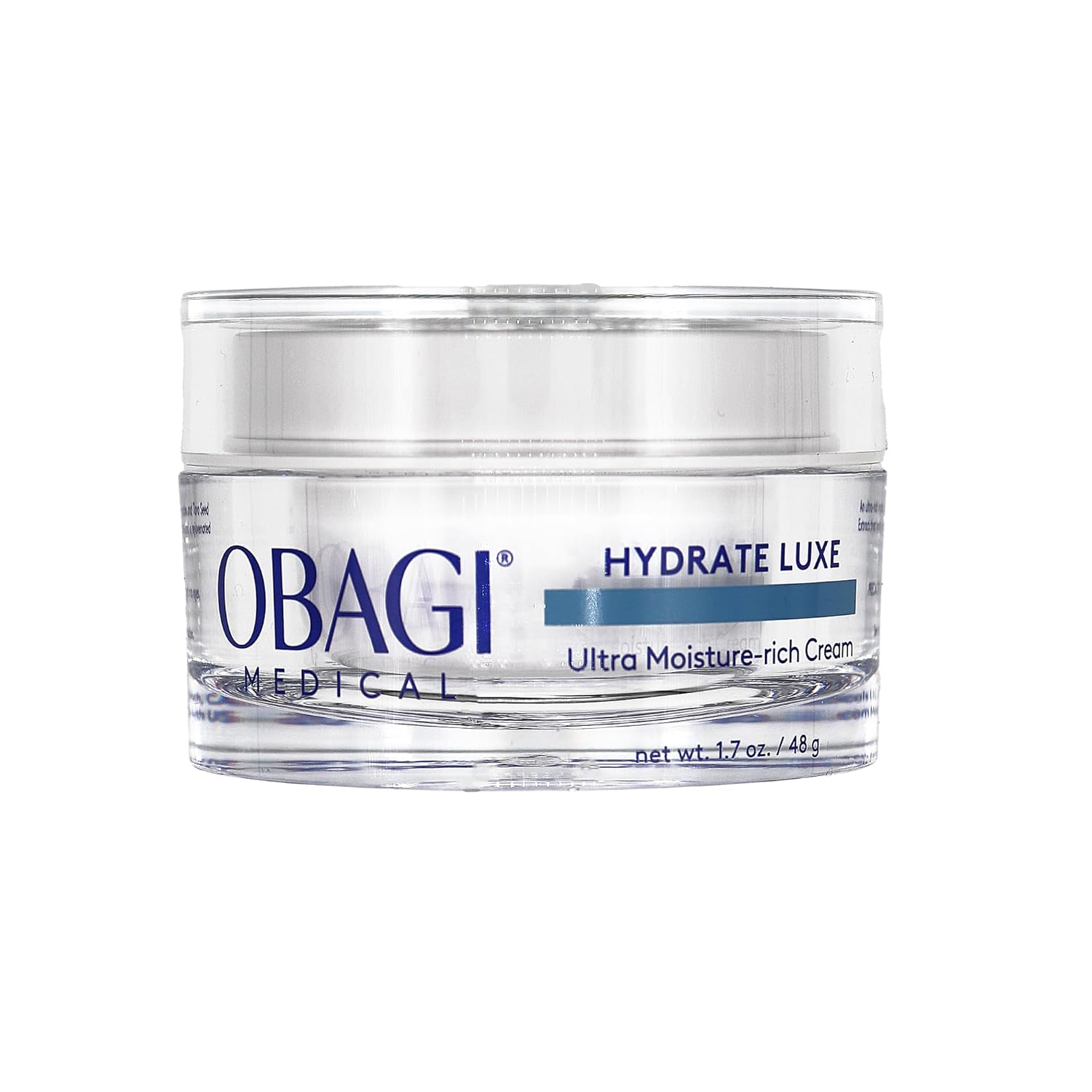 Obagi Hydrate Luxe Moisture-Rich Cream overnight facial moisturizer for long-lasting hydration and smoother-looking skin