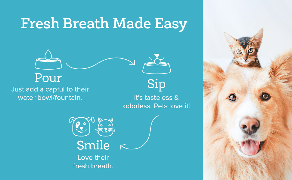 Oxyfresh Premium Pet Dental Care Solution water additive for dogs and cats to support fresh breath and daily oral hygiene