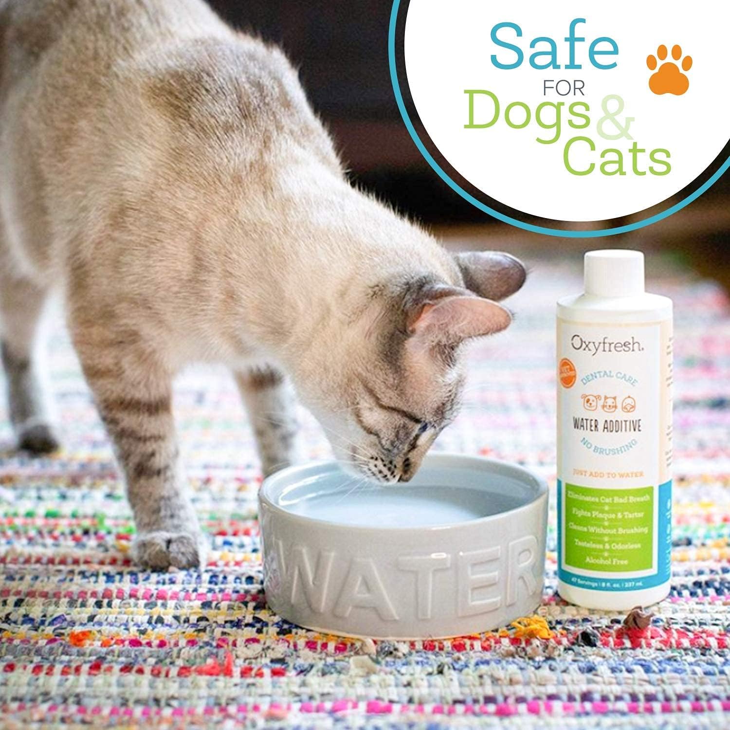 Oxyfresh Premium Pet Dental Care Solution water additive for dogs and cats to support fresh breath and daily oral hygiene