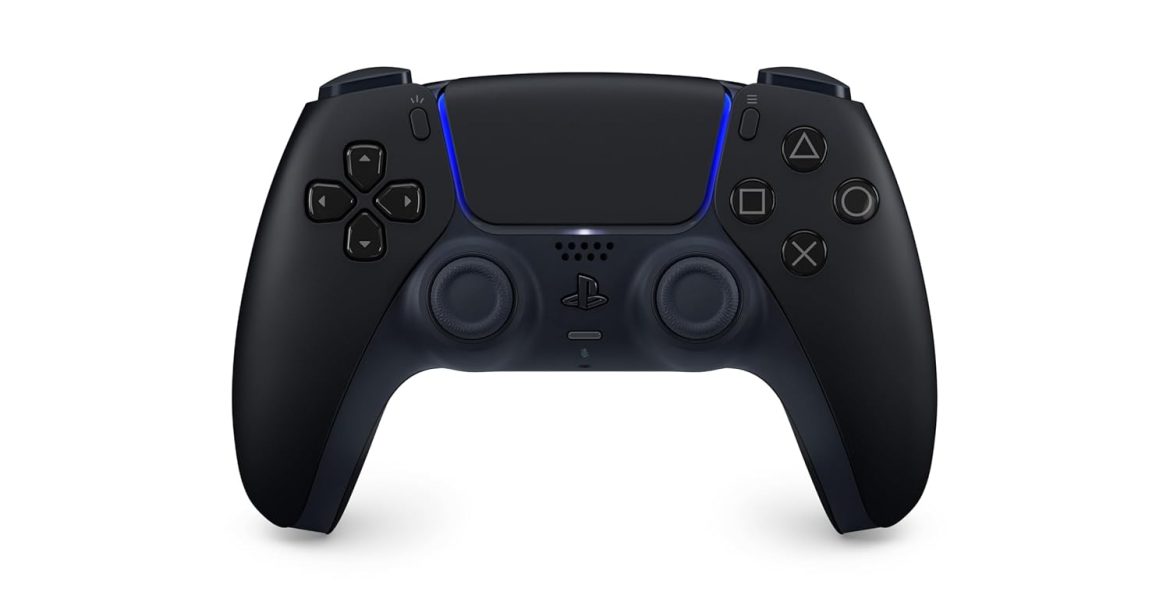 PlayStation DualSense Wireless Controller Midnight Black for PS5 PC Mac and mobile with adaptive triggers and haptic feedback