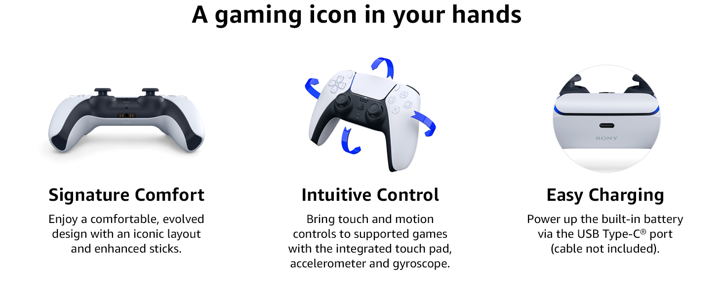 PlayStation DualSense Wireless Controller Midnight Black for PS5 PC Mac and mobile with adaptive triggers and haptic feedback
