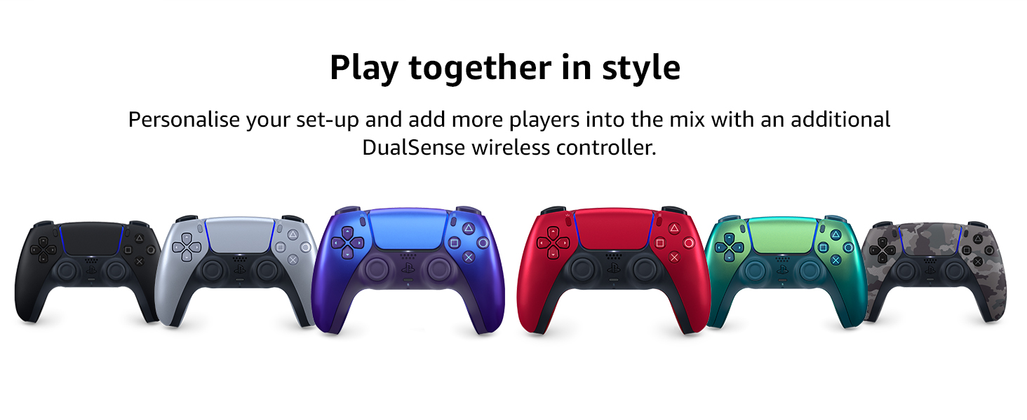 PlayStation DualSense Wireless Controller Midnight Black for PS5 PC Mac and mobile with adaptive triggers and haptic feedback