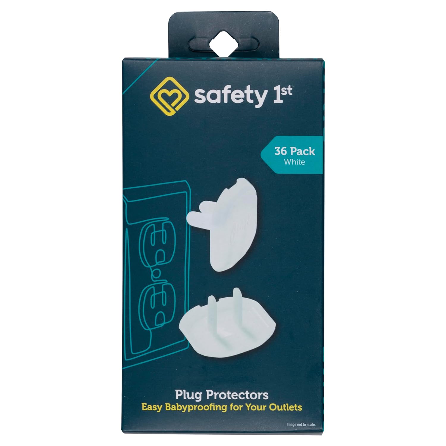 Safety 1st electrical outlet baby proof covers 36 count child safety outlet plug protectors for standard electrical outlets