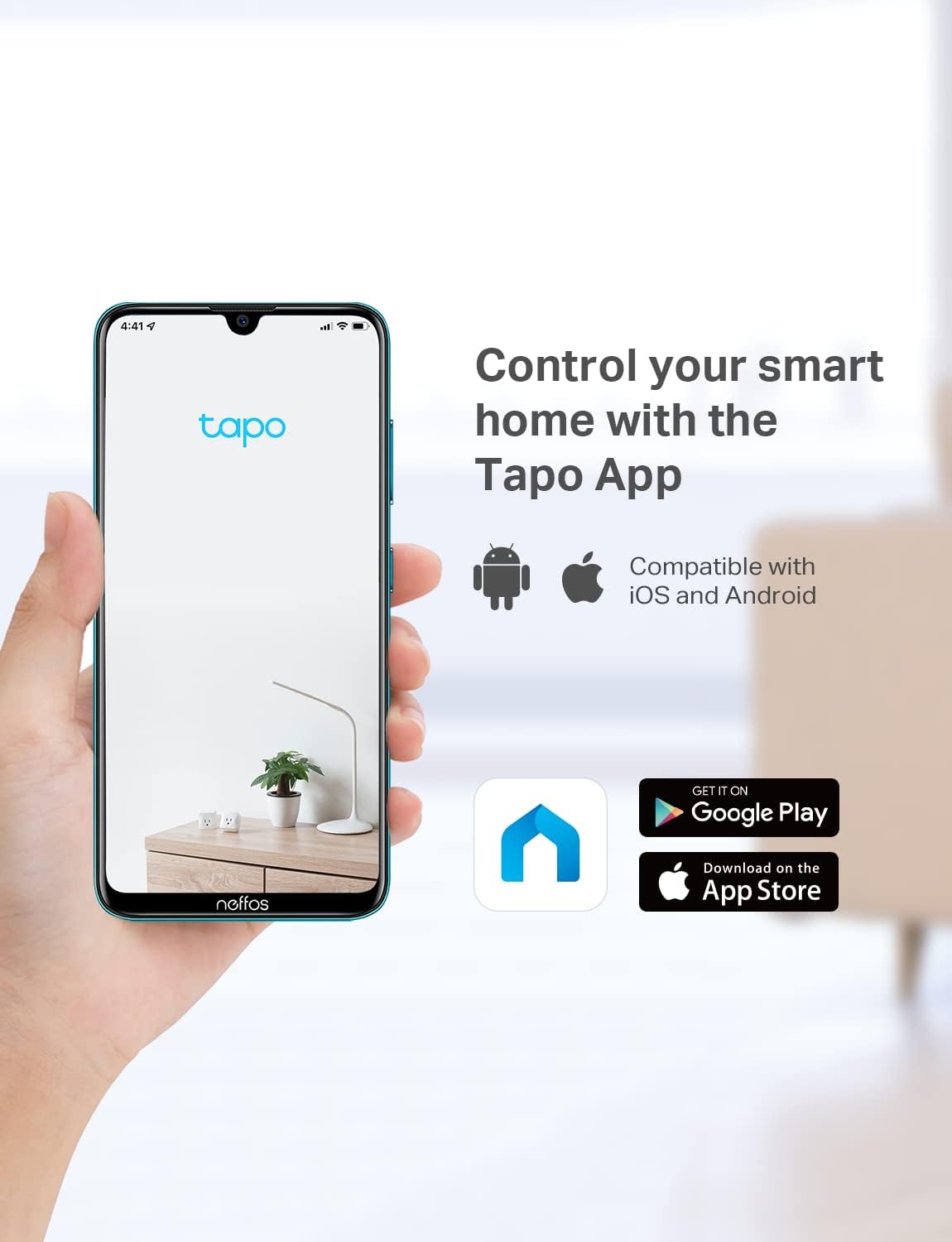 TP-Link Tapo C100 1080P indoor security camera with motion detection night vision two-way audio baby monitor and pet camera