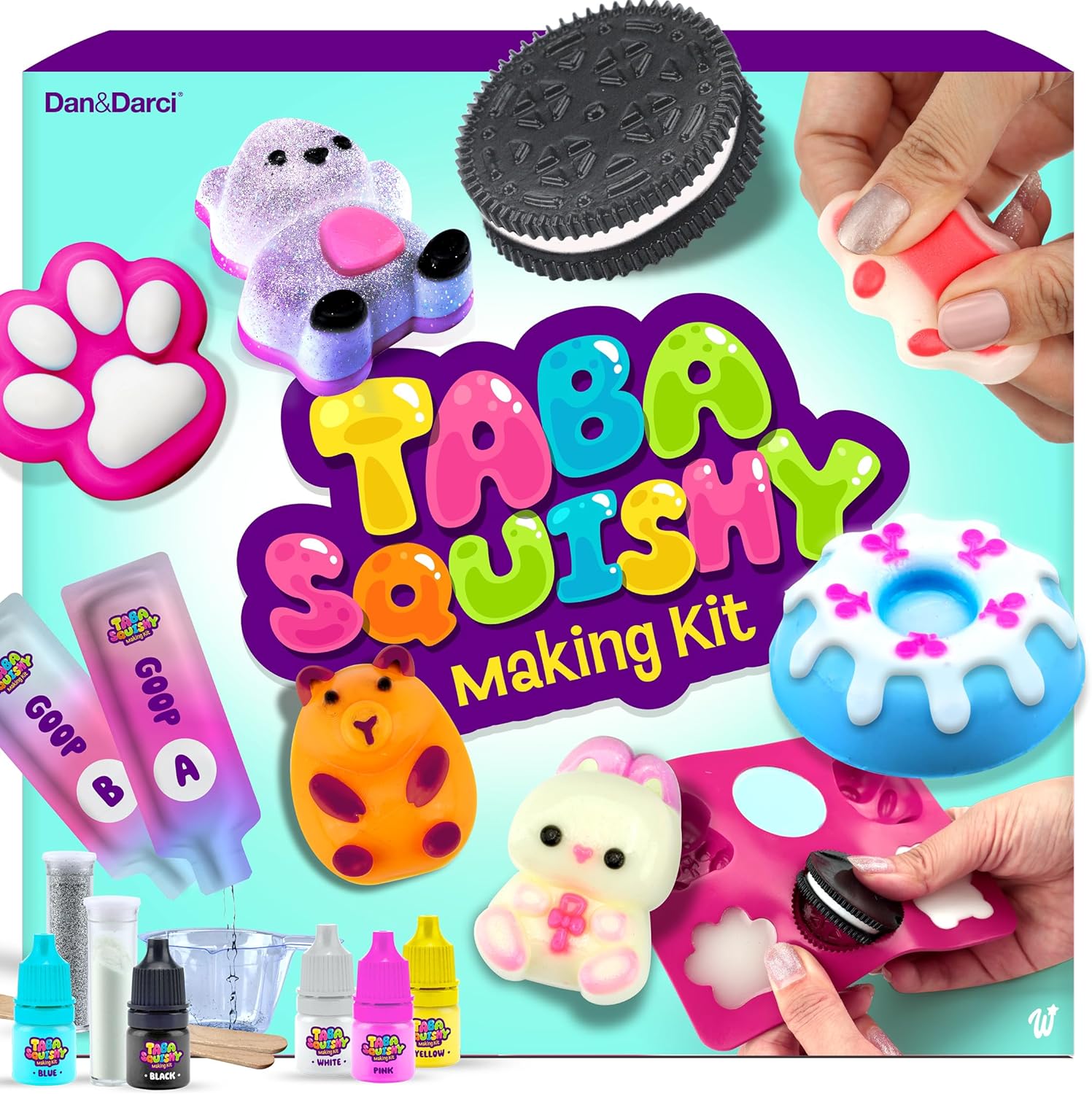 Taba Squishy Making Kit for Kids DIY arts and crafts toy set for girls ages 6 to 12 with colorful squishy craft supplies