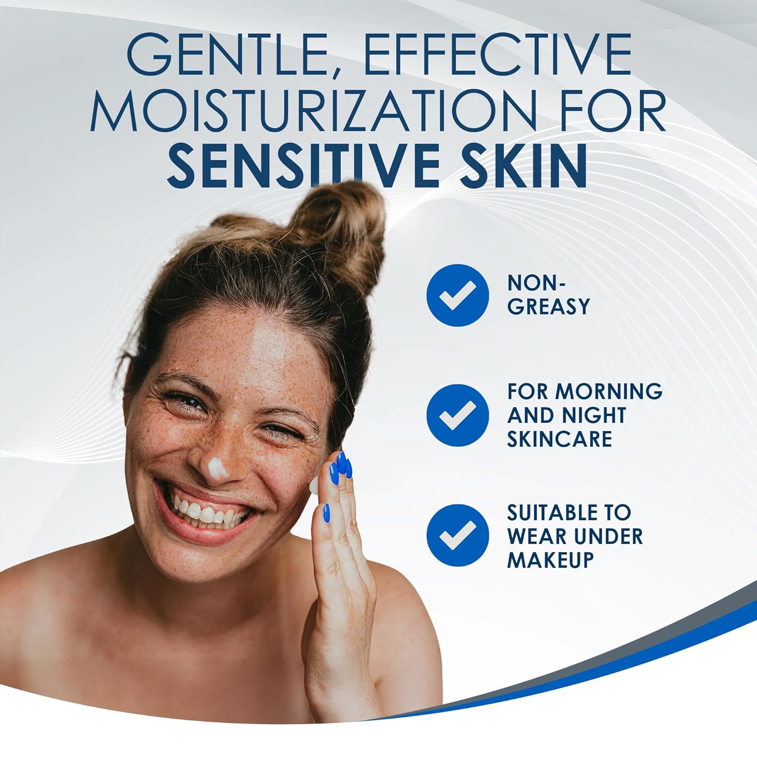 Vanicream Daily Facial Moisturizer with 5 key ceramides and hyaluronic acid for sensitive skin 3 fl oz