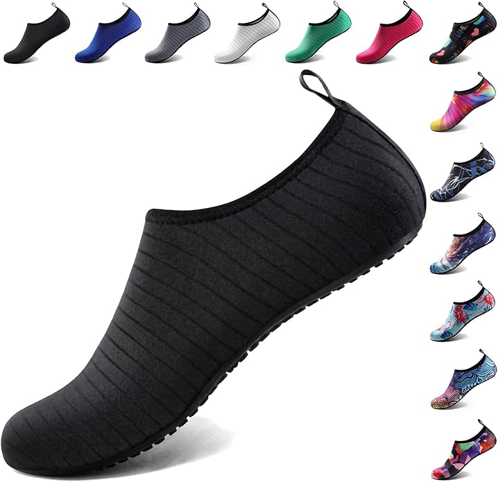 Quick-dry water shoes for women and men with non-slip sole for swimming beach pool river hiking yoga and outdoor water sports