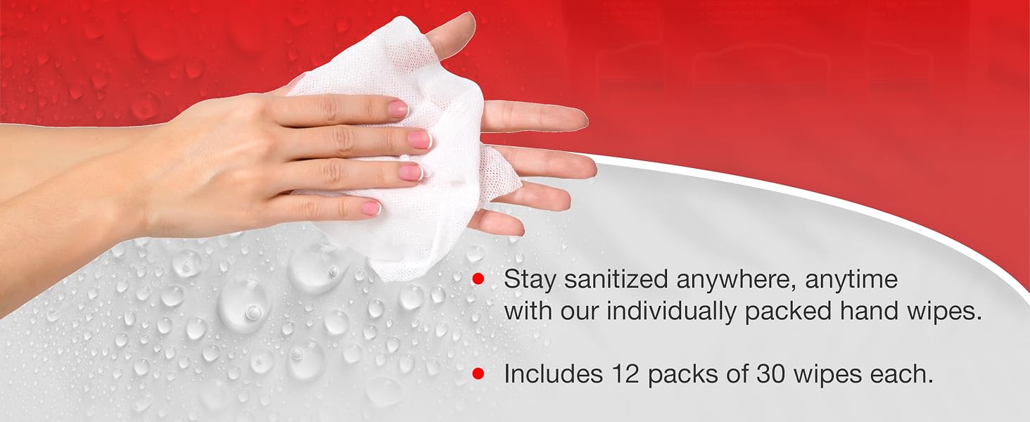 WipeEssentials alcohol-free hand sanitizer wipes with Aloe Vera and Vitamin E unscented travel-size wipes for adults and kids 90 count