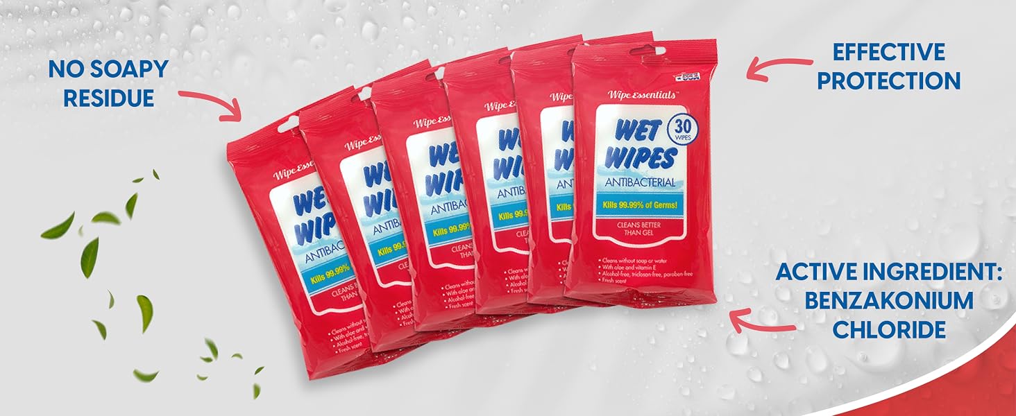 WipeEssentials alcohol-free hand sanitizer wipes with Aloe Vera and Vitamin E unscented travel-size wipes for adults and kids 90 count