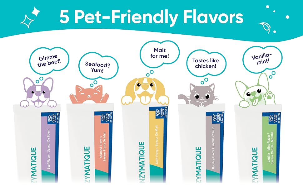 C.E.T. Enzymatic Toothpaste for dogs and cats poultry flavor dual enzyme pet dental care toothpaste 2.5 oz