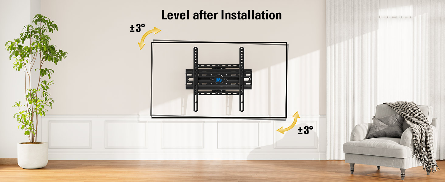 Mounting Dream full motion TV wall mount for 32 to 70 inch TVs supporting up to 99 pounds with adjustable viewing