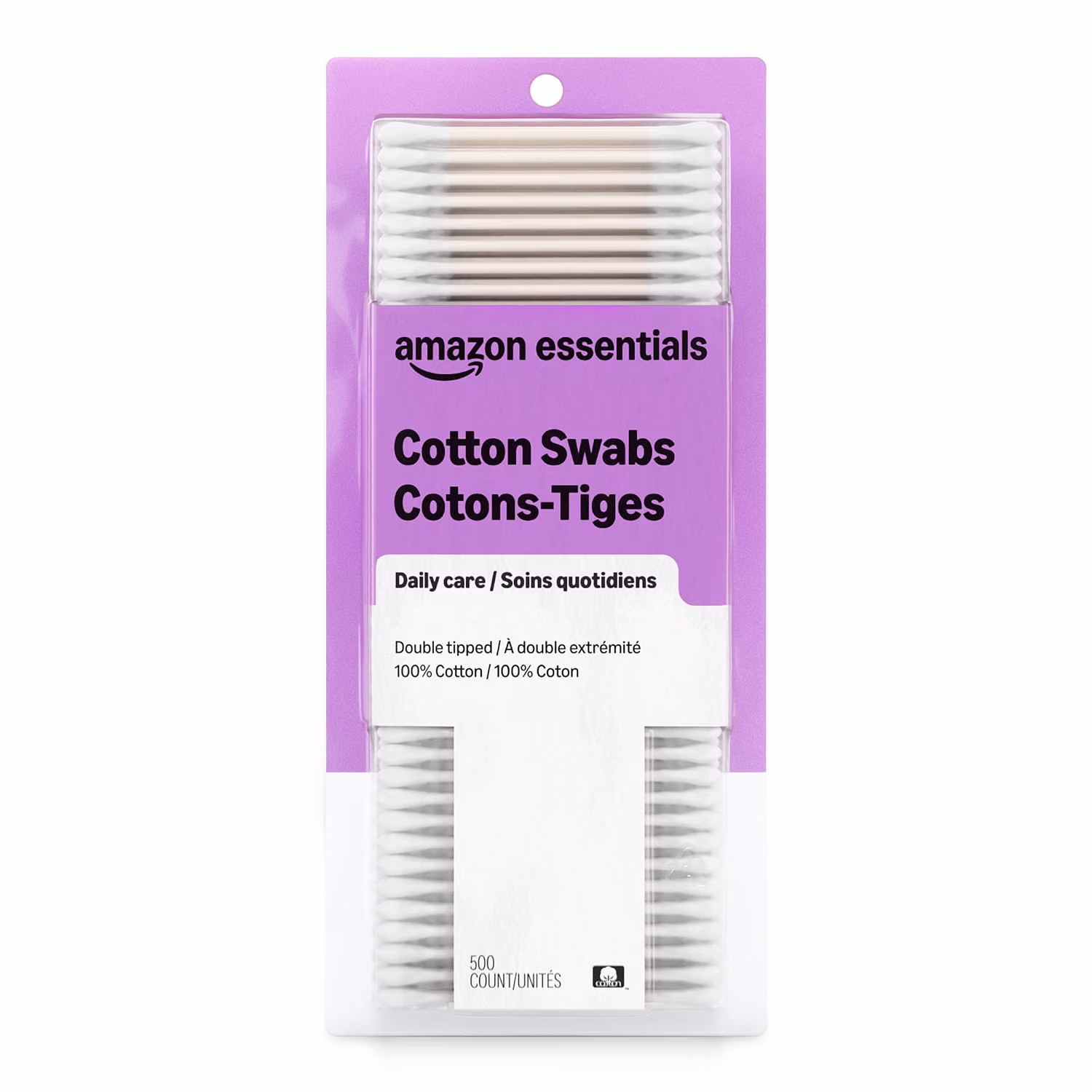 Amazon Essentials Cotton Swabs 500 Count Previously Amazon Basics for Personal Care