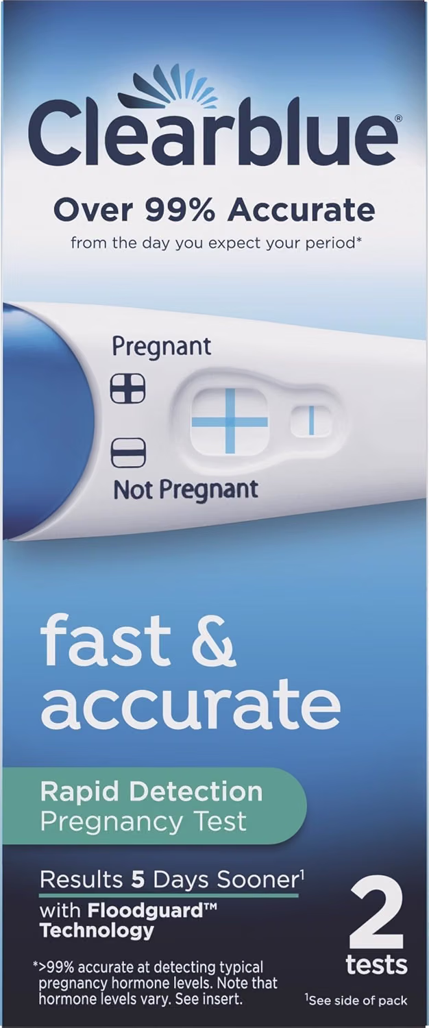 Clearblue Rapid Detection Pregnancy Test Home Pregnancy Kit 2 Count