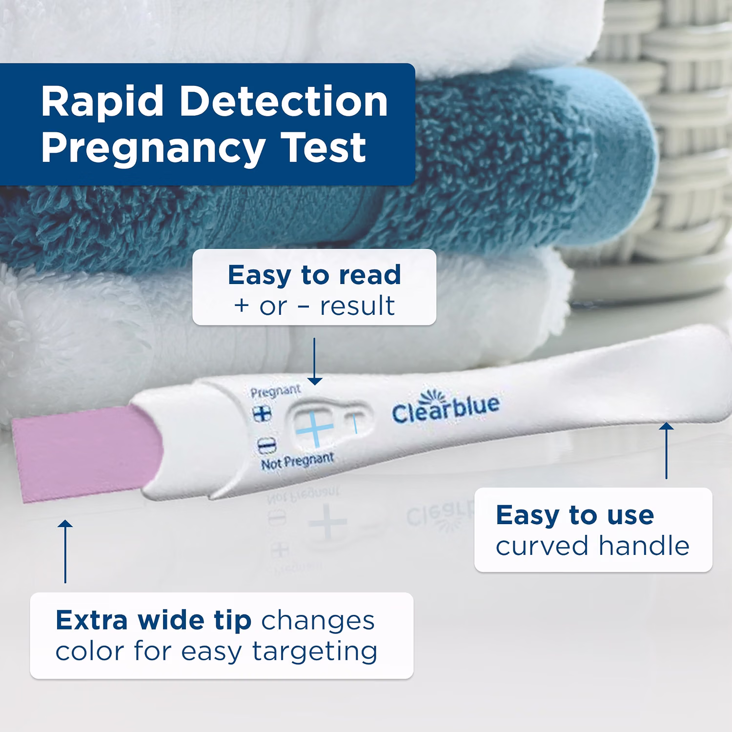 Clearblue Rapid Detection Pregnancy Test Home Pregnancy Kit 2 Count
