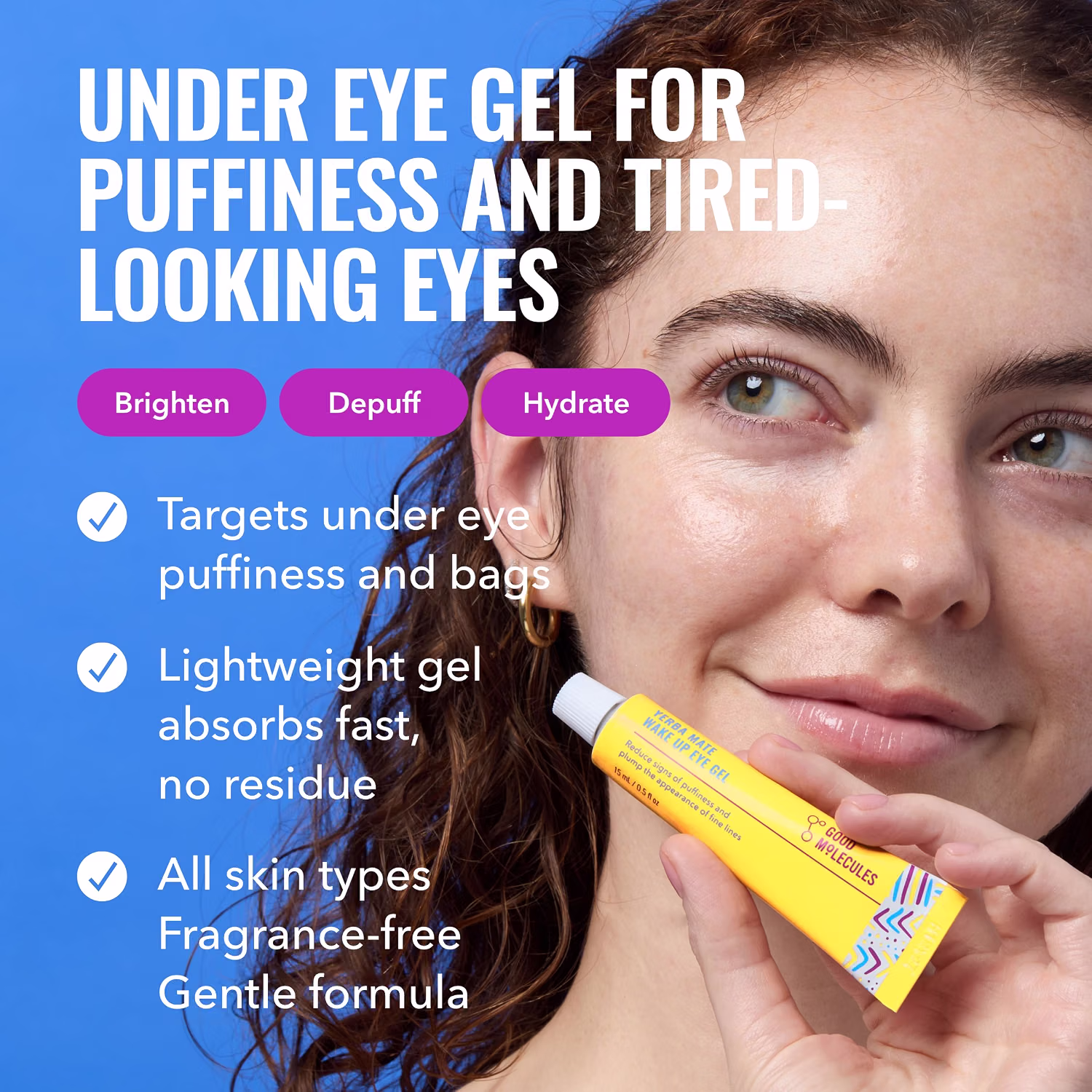 Good Molecules Yerba Mate Wake Up Eye Gel Caffeine Under Eye Cream 15 ml