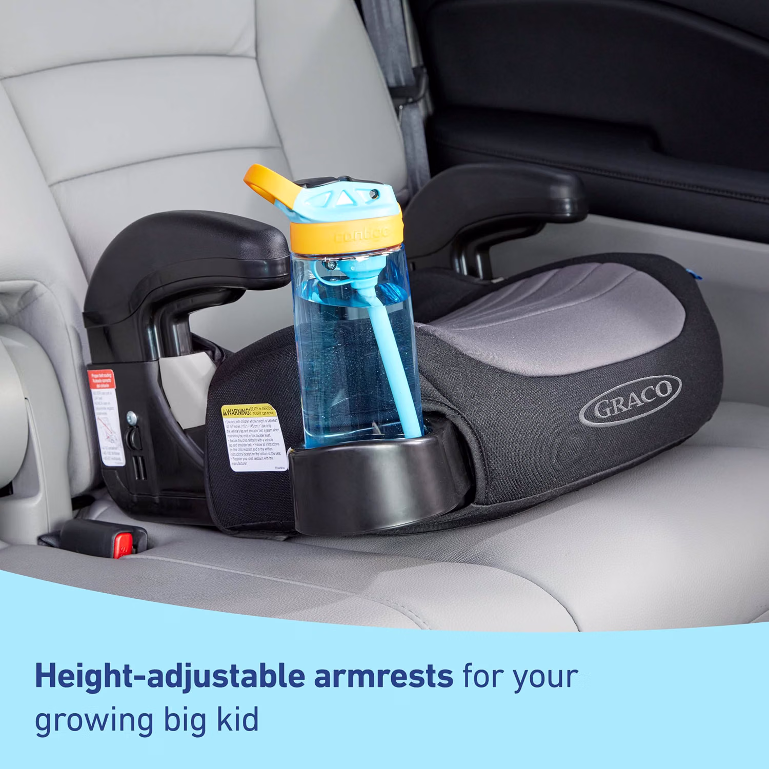 Graco TurboBooster 2.0 Backless Booster Car Seat Denton for Children