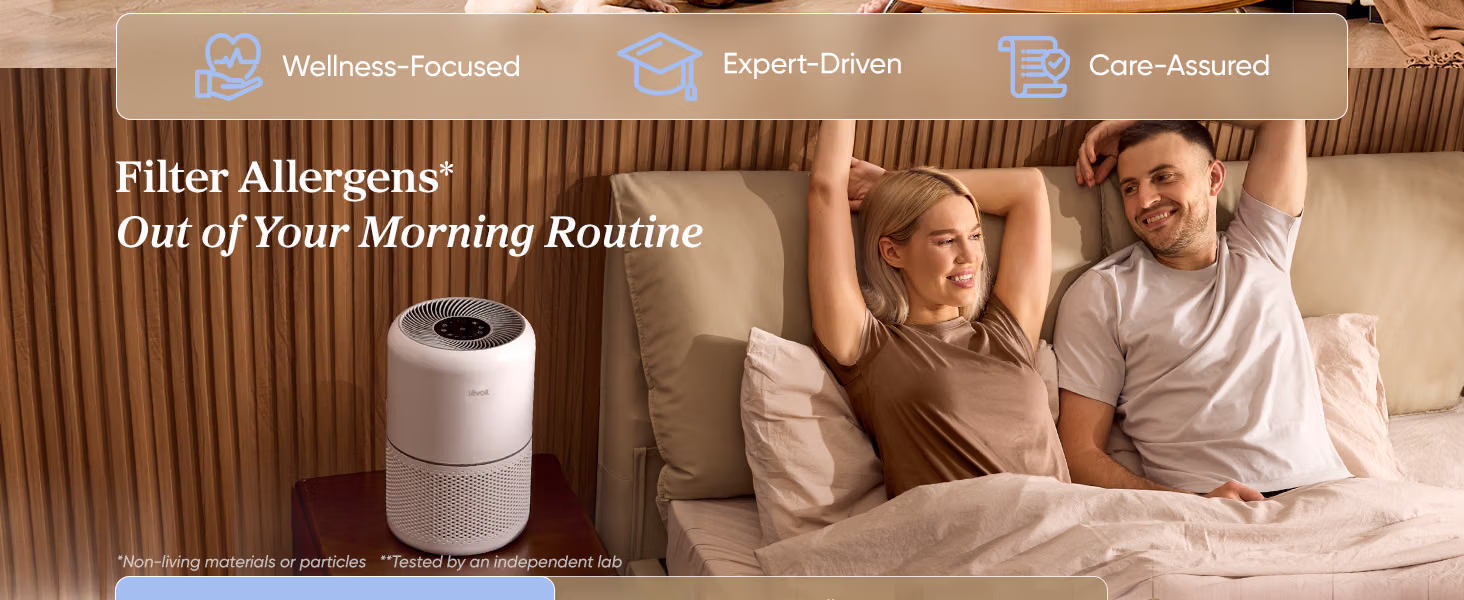 Levoit Air Purifier for Home Pets Hair Allergens Quiet Bedroom Air Purifier