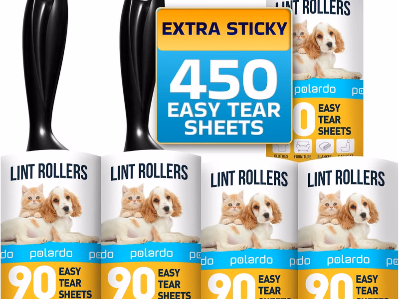 Lint Rollers for Pet Hair 5 Large Sticky Rollers for Clothes Couch Furniture and Carpe