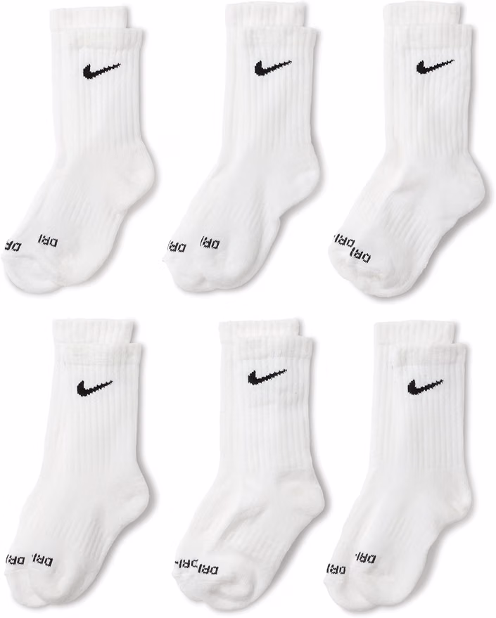 Nike Kids Multi-Pack Performance Crew Socks for boys and girls