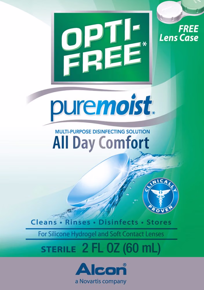 OPTI-FREE Puremoist Multi-Purpose Contact Lens Solution 2 Oz Travel Pack