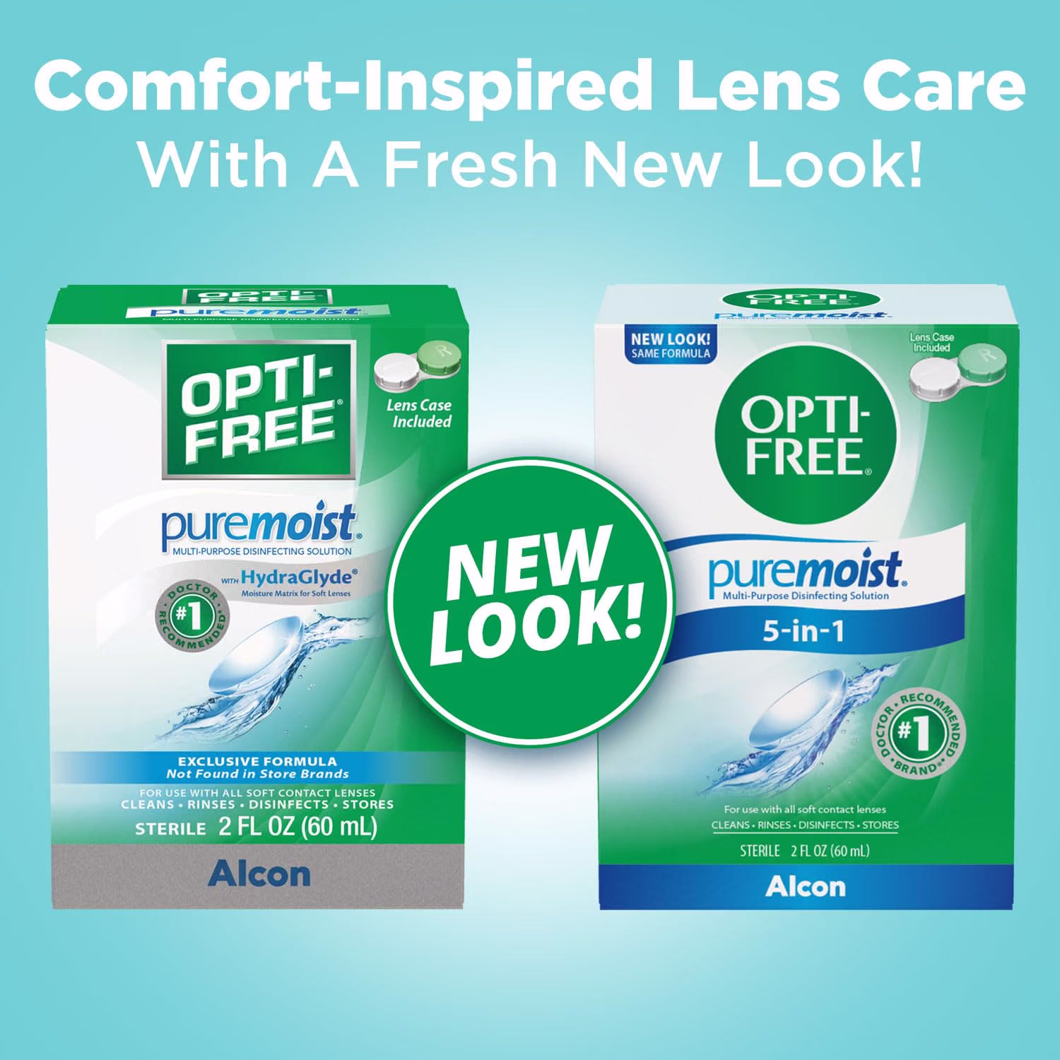 OPTI-FREE Puremoist Multi-Purpose Contact Lens Solution 2 Oz Travel Pack