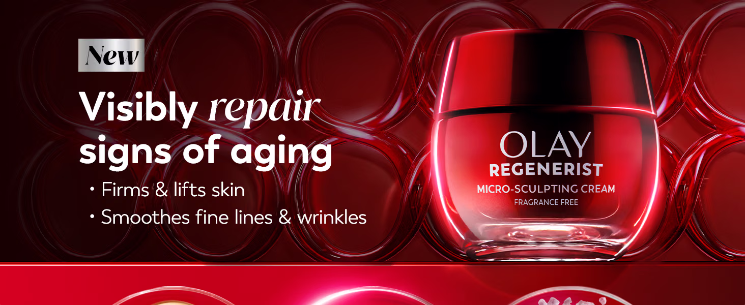 Olay Regenerist Micro-Sculpting Cream Fragrance-Free Face Moisturizer for Women 1.7 oz