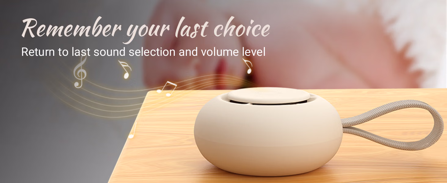 Portable Baby Sound Machine for Babies and Kids in Putty Color